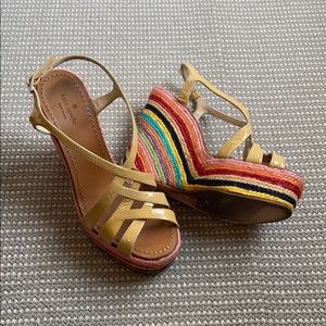 Kate Spade Rainbow Espadrille Wedge